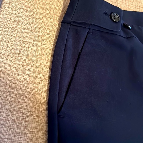 Ann Taylor navy blue dress pants with decorative front buttons. Like new. - Picture 8 of 8